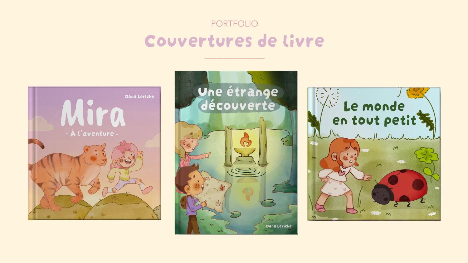 Portfolio Dana Leriche — couvertures de livre