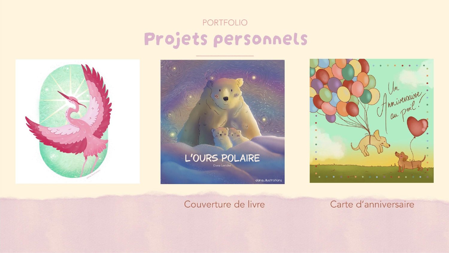Portfolio Dana Leriche — projets personnels